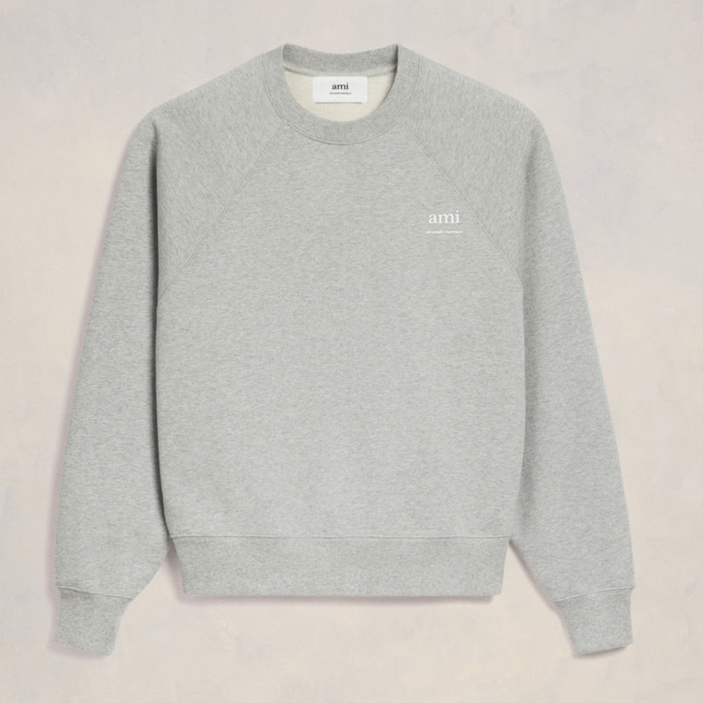 AMI • SWEATSHIRT - grey, unisex, XXS